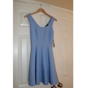 Lulu’s Periwinkle Fit and Flare Dress